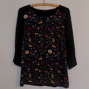RW&CO whimsical forest themed lightweight top